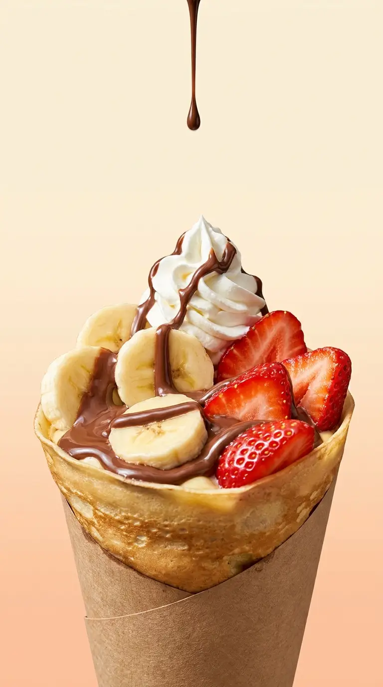 Nutella crepe creative